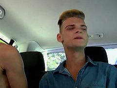 Jizz Addiction brings you a hell of a free porn video where you can  see how Three horny twinks set a threesome in a van and fuck each other's asses into heaven.