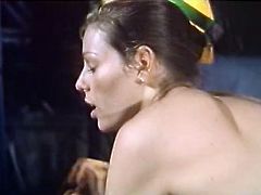 The Classic porn site performs you hot sex scene featuring retro porn actress Annette haven. She skillfully gives blowjob and tug job to her sex partner.