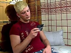 Austin Lucas a teen experimenting with his sexuality in this solo video, giving himself a hand job, masturbates and takes his own jizz,this handsome boy is hot!!