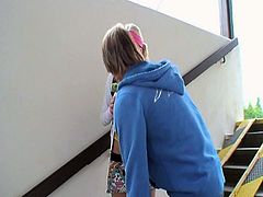 Porner Premium brings you a hell of a free porn video where you can see how a sweet blonde teen gets drilled into a huge orgasm while assuming very hot poses.