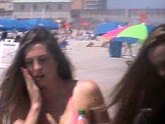 hot teen beach voyeur jiggly tits 2