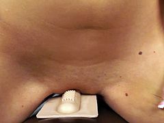 Superb Alexis Adams feels amazing by having huge toy drilling her hot cunt
