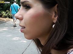 Brunette is curious about anal hole fucking