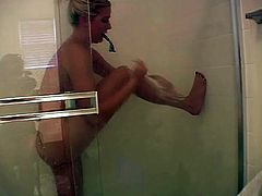 Check out how Jessie shaves her hands in the shower