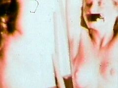 Nasty babes are having a great time during this vintage femdom porn scene