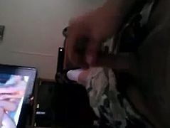 Strokin my cock watchin porn