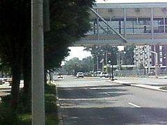 fire truck going through in Evansville,Indiana