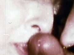 Sensual babes are having fun during top vintage group sex porn session