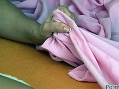 Provocative blonde bitch has got natural big boobs and loose pussy hole. She gives head in the beginning of the porn action. Blonde MILF gets her cunt fisted bad later in the video.