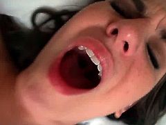 Check out this hardcore scene where the beautiful teen Alexa Amore plays with her pink pussy before being fucked by this guy's big cock.