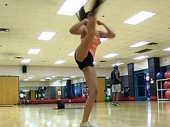 Boobs Fall out During a Kick Boxing Session