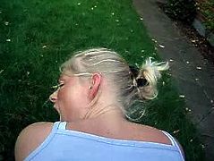 Webman - Swedish girl fucked doggystyle outside