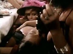 Nudist birthday dinner ending up with hot group sex orgy
