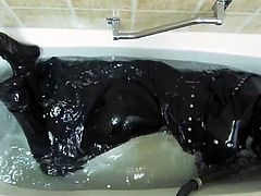 Rubber Girl In The Bath.