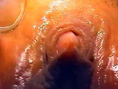 Nasty girl soaps her pussy and then shaves it in a bathroom. Then she shows her clean shaved pussy in close-up scenes.