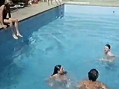 Short haired light colored whorish harlot rested leg spread near swimming pool. Her fuck starving dude gave her powerful sweet kitty licking. Watch this amazing twat eating in The Classic Porn sex video!
