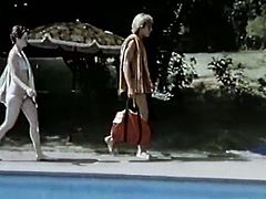 Short haired light colored whorish harlot rested leg spread near swimming pool. Her fuck starving dude gave her powerful sweet kitty licking. Watch this amazing twat eating in The Classic Porn sex video!