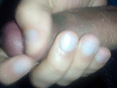 Stroking and oozing precum