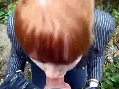 Redhead POV blowjob