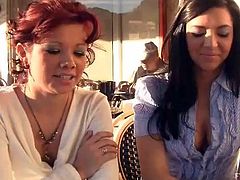 Press play to watch this brunette and a redhead acting naughty and doing kinky things in a reality video. These babes are crazy bitches!