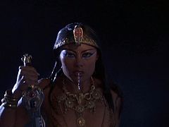 These three stunning and gorgeous sirens are going to give a hot lesbian threesome. Chicks are dressed like ancient Egyptians and it's sexy!
