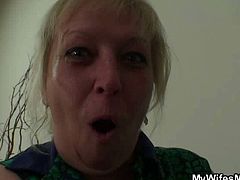 My Wifes Mom brings you a hell of a free porn video where you can see how a busty blonde mature rides a young stud's cock into kingdom come while assuming very hot poses.