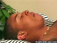 Raw Black Gays brings you a hell of a free porn video where you can see how a hung black gay stud drills his friend's ebony ass iinto heaven while assuming very naughty poses.