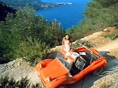 Hot tempered sandy haired filthy babe asked her long mustached BF to stop the engine. She swallowed his buddy passionately and instead got her saggy throbbing kitty tickled by his brutal tongue and doggy style hammered as well. Take a look at this car fuck in The Classic Porn sex clip!