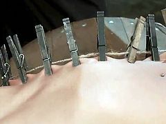 Bound And Torture Plus device dildoing For Yasmine De Leon