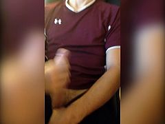 Hot Frat guy wanking.