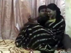 Luscious amateur chick takes off traditional dress exposing sexy body. She wraps hard dick of her BF with her tempting mouth lips. Kinky girl pleases her lover while making amateur sextape.