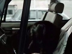 Hot blowjob in car was not enough for insatiable kinky unattractive guy. He went on by inviting sexy brunette tootsie and blond head bonny babes to suck his sausage passionately. Take a look at this hot stud in The Classic Porn sex clip!