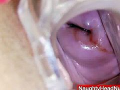 Patricie the blond milf nurse fingering pussy with multiple toys.See how her nurse uniform come out and see spreads her legs to show her hairy pussy to you in close up.
