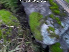 Long haired pretty looking naive bitch camped together with one brutal stud. He took her fresh pussy right in forest on ground. Actually, this chick was not against, but that poking turned a little painful. Watch this camping fuck in WTF Pass porn clip!