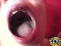 Watch Cindy Sterling, a hot teen, sucking the cum out of a big black cock at the gloryhole. This is one scene you are gonna love!