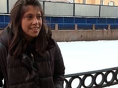 Incredibly pervert long haired brunette wench with big appealing ass provided her freaky man with nice bj and soon afterwards enjoyed lovely doggy position hammering. Look at this kinky guys in Meet Suck and Fuck sex clip!