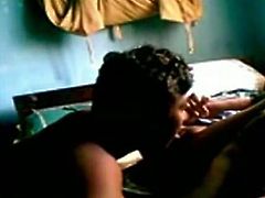 Horny dude seduces amateur Indian girl for sex. He feels up her body all over while they kiss passionately in a French way. Sexually aroused guy goes down on his girl pleasing her cherry actively.
