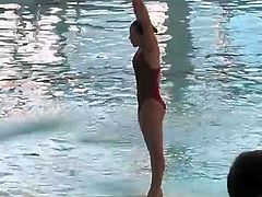Amazing Diving Girls In Pool