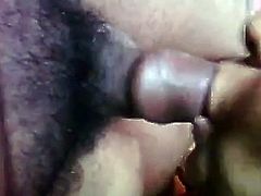 Lucky indian Guy getting Cute BJ with her Wife