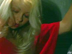 Horny and attractive slut with light hair and in sexy clothes stands in the room and touches her intmate parts of the body. Have a look at this cutie in Fame Digital xxx clip.