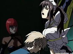 Get a load of this hot anime scene where a guy jerks a shemale's big cock before you watch another hottie pleasing one another.