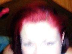Red Head Girl Amatuer Facial