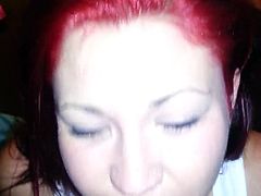 Red Head Girl Amatuer Facial