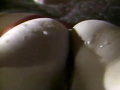 Horny and slutty whore with awesome body and dark hair gets her clit fucked in doggystyle and gives a blow to her dude who finishes on her ass. Have a look at this babe in The Classic Porn sex clip.