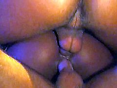 Make sure you have a look at this hardcore scene where a cock thirsty ebony babe is fucked by two guys in a threesome.