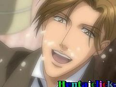 Handsome hentai fagget gay man anal fucked