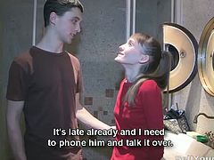 This guy's boss wants to pay him to fuck his girlfriend. Alida agrees to sell herself for good cash and a good time. All three of them enjoy this experience.