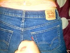 Cum on wife's Levis