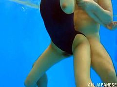 A fuckin' slutty bitch at the pool sucks on a hard cock and then gets fuckity banged by some fucker. Check out right here!