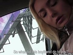 Cute teen Victoria get a ride and fucked